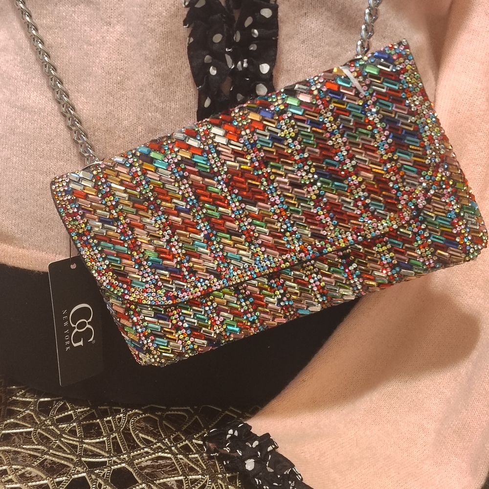 Beaded Multicolor Clutch